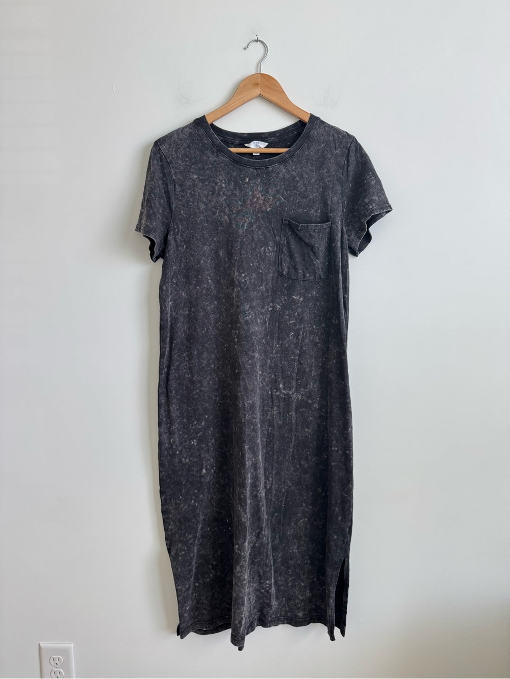 Acid Wash Maxi Dress